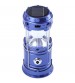 Solar Lantern and Torch, Solar Lamp, 2 in 1 Recharging Emergency Light, USB Mobile Charging, Solar LED Lamp, Blue Color